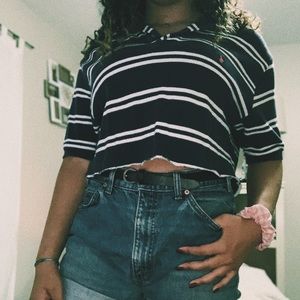 cropped polo tee💨